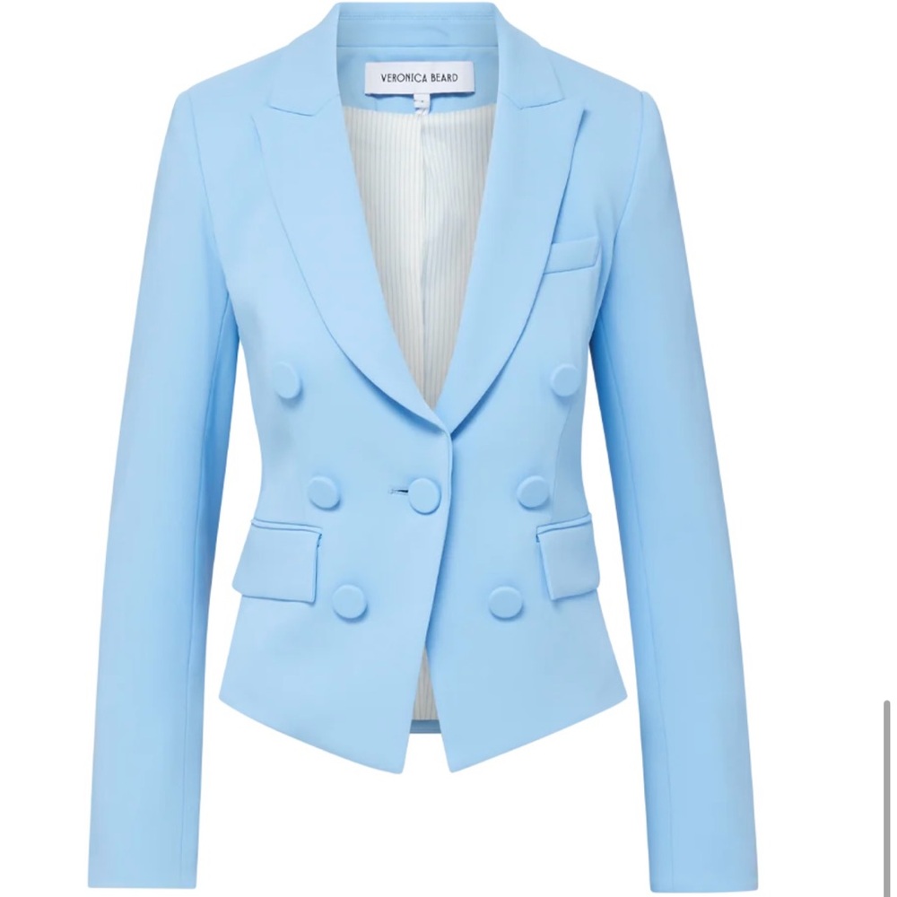 Sale!!!!!Veronica beard Diego Dickey Jacket Blue sky 6 - Picture 8 of 9
